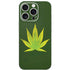 Marijuana Leaf Light Green iPhone 16 Pro Skin